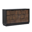 Houston Traditional Style 6-Drawer Dresser Made with Wood in Walnut (THIS ITEM INCLUDES DRESSER ONLY)