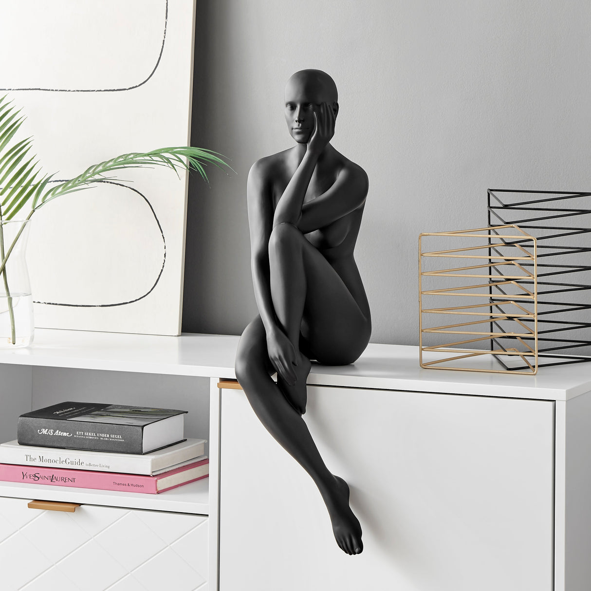 Antoinette Doll Sculpture // Matte Black  | Finesse