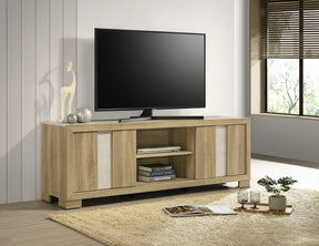 1pc Entertainment Console Rustic Charm Driftwood Wood Finish Open Shelf Living Room Furniture - sold by Home Elegance USA