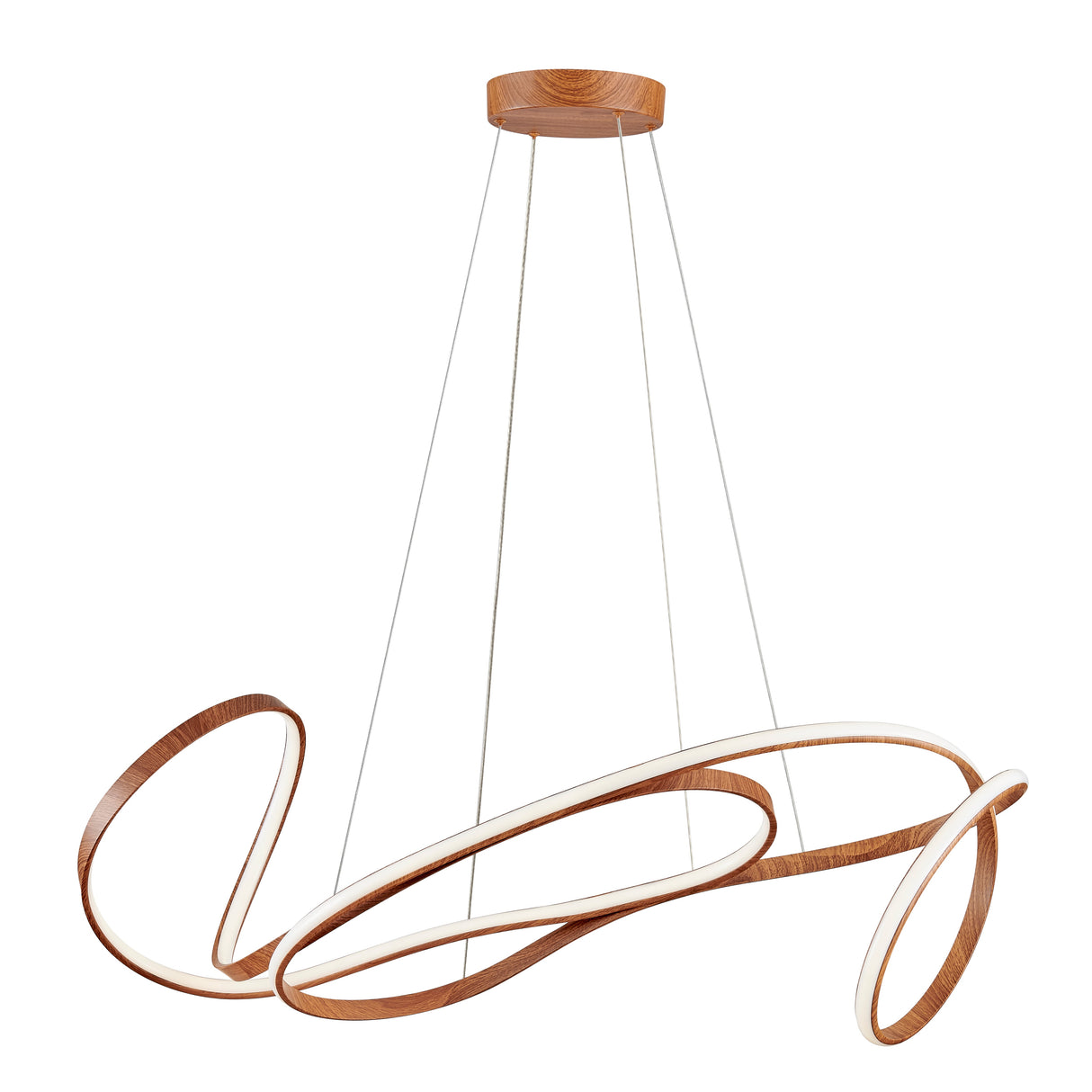 Moscow LED Chandelier // Light Wood  | Finesse