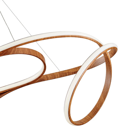 Moscow LED Chandelier // Light Wood  | Finesse - sold by Home Elegance USA