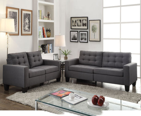 Acme - Earsom Sofa 52770 Gray Linen