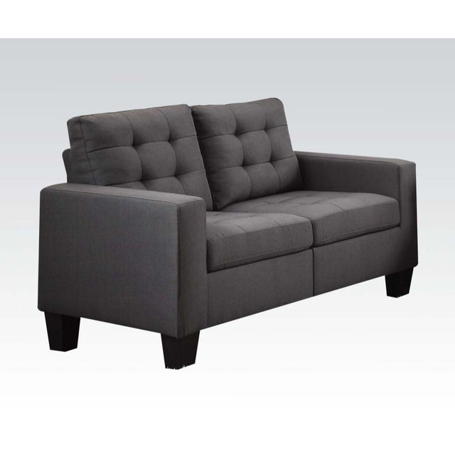 Acme - Earsom Loveseat 52771 Gray Linen