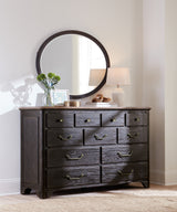 Americana Oval Mirror - Dark Gray by Hooker Furniture - View 3