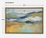 Folded Hills Framed Landscape Art - Yellow by Uttermost - View 7
