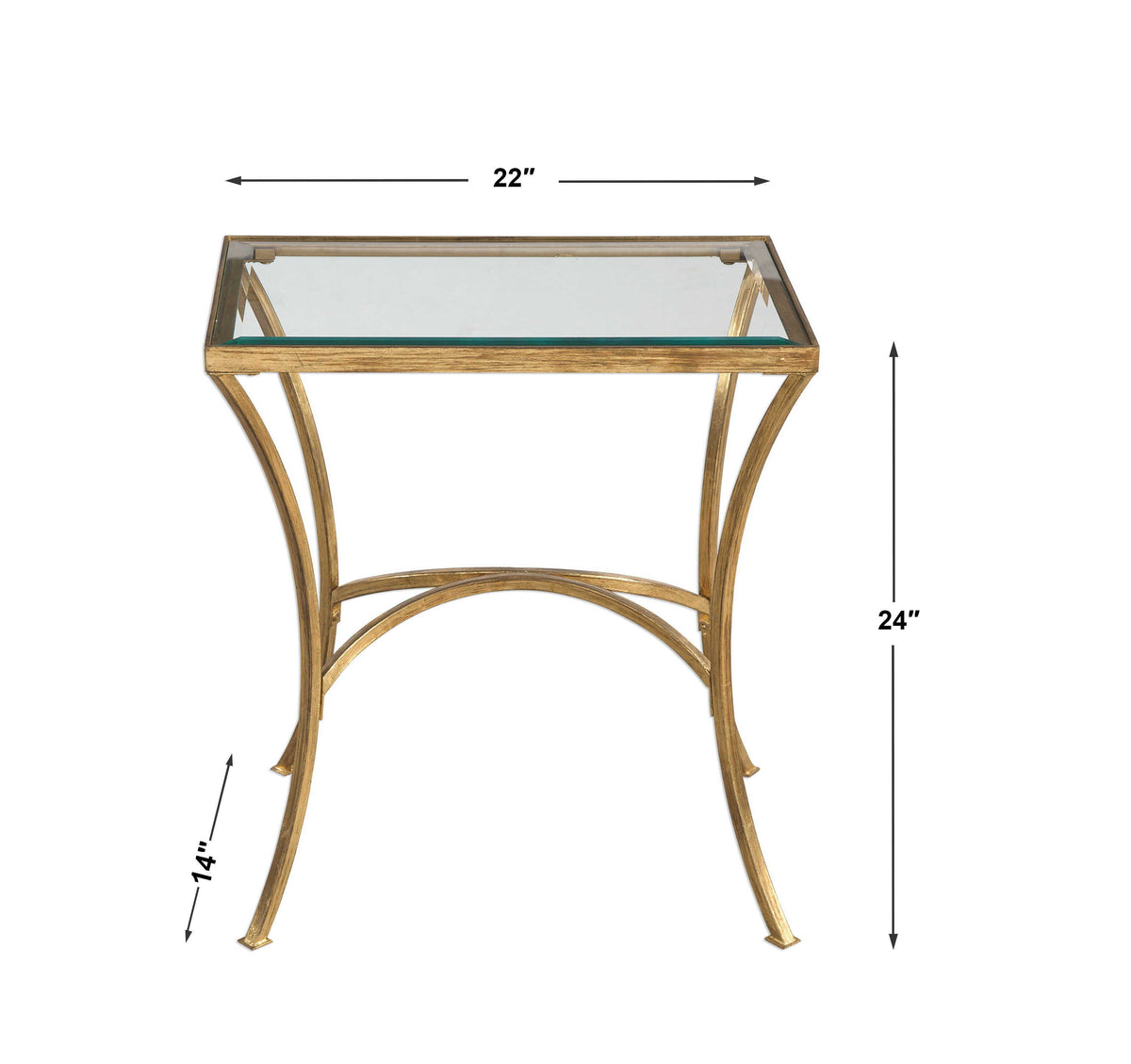 Alayna End Table - Gold by Uttermost - View 4
