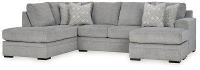 Ashley Cement Casselbury 52906S2 2 - Piece Sectional with Chaise - Velvet - 52906S2 - Home Elegance USA - 1