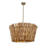 Rhea 4 Light Wood Branch Chandelier Woodtone - Light Brown by Uttermost - View 7