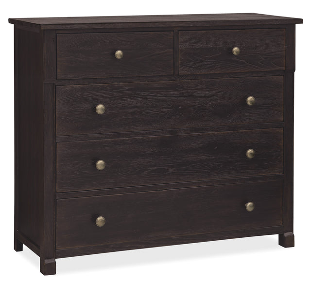 Driftwood Five-Drawer Chest Burnt Timber - Black by Hooker Furniture - View 1