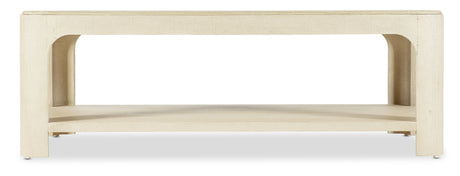 Archives Raffia Rectangle Coffee Table - Beige by Hooker Furniture - View 6