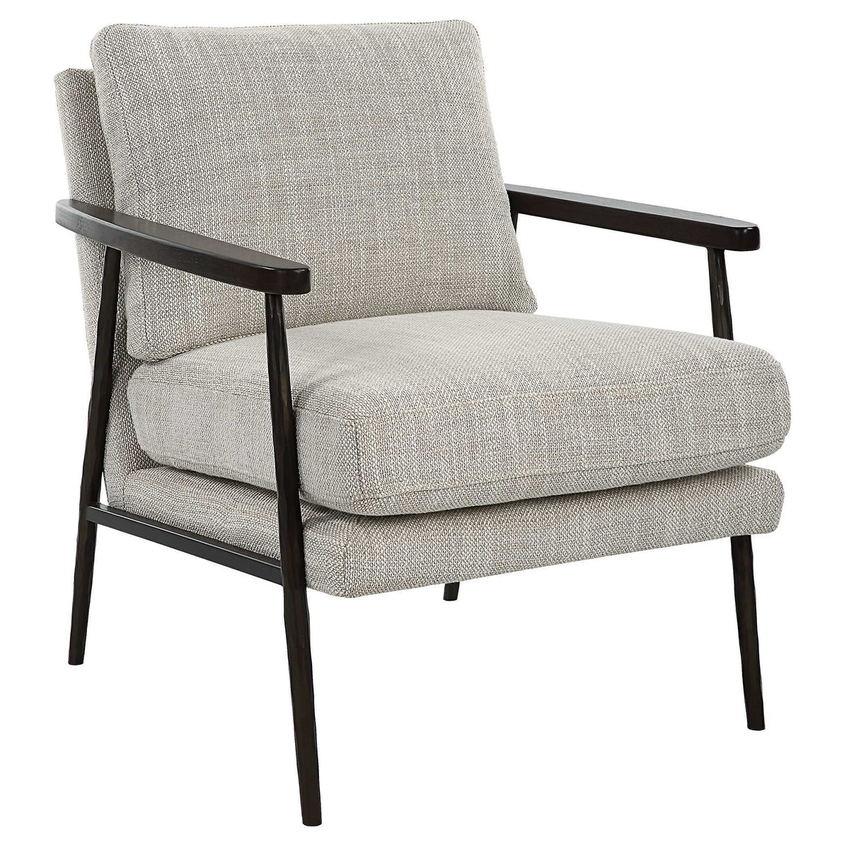 Sebastian Cast Iron Accent Chair - Gray by Uttermost - View 4