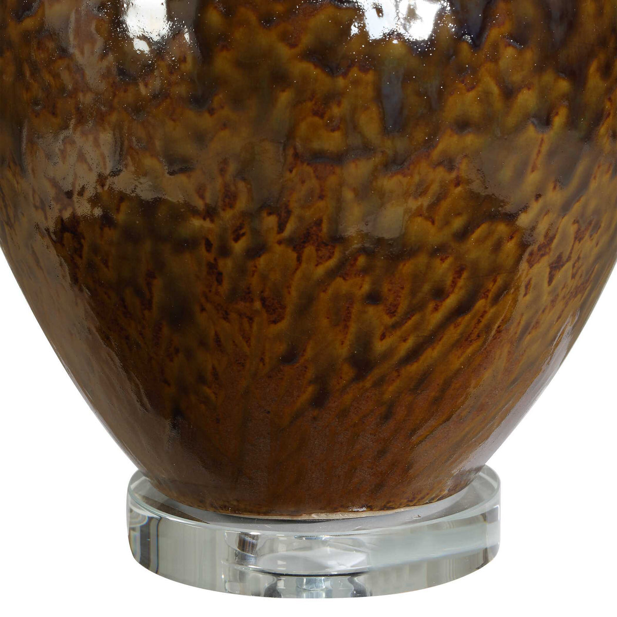 Rye Glazed Table Lamp - Dark Brown by Uttermost - View 6