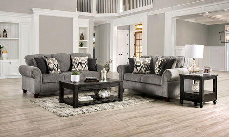 Delgada - Sofa & Loveseat - Graphite | Home Elegance USA