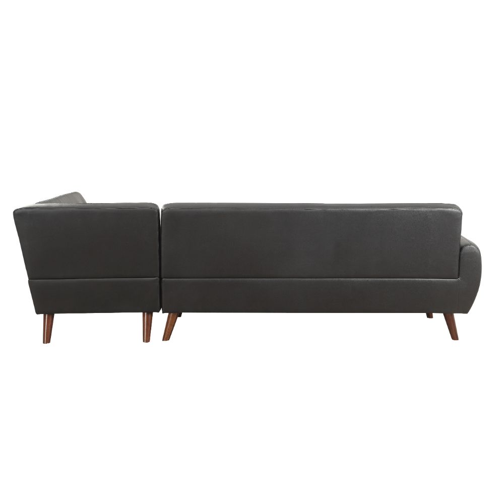 Acme - Essick II Sectional Sofa 53040 Black Synthetic Leather