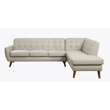 Acme - Essick II Sectional Sofa 53045 Gray Synthetic Leather