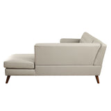 Acme - Essick II Sectional Sofa 53045 Gray Synthetic Leather