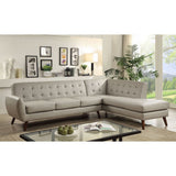 Acme - Essick II Sectional Sofa 53045 Gray Synthetic Leather