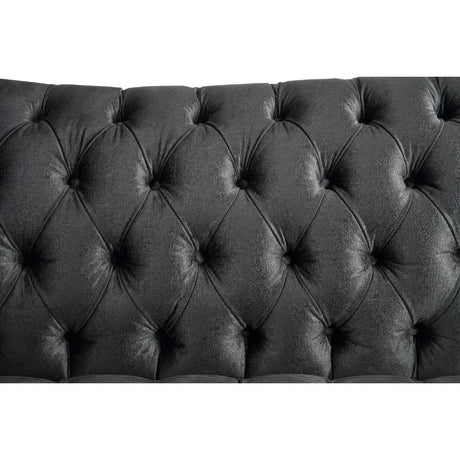 Acme - Gaura Sofa W/4 Pillows 53090 Dark Gray Velvet