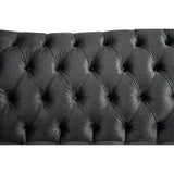 Acme - Gaura Loveseat W/3 Pillows 53091 Dark Gray Velvet