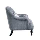 Acme - Gaura Chair W/Pillow 53092 Dark Gray Velvet