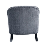 Acme - Gaura Chair W/Pillow 53092 Dark Gray Velvet