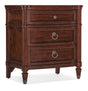 Charleston Three-Drawer Nightstand - Dark Brown by Hooker Furniture - View 1