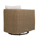Cala Outdoor Swivel Rocking Chair - Light Brown | Uttermost