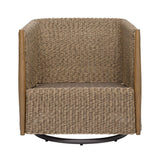 Cala Outdoor Swivel Rocking Chair - Light Brown | Uttermost