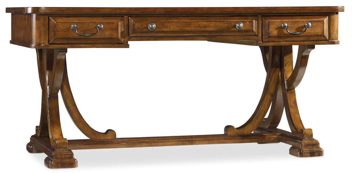 Tynecastle 64-Inch Writing Desk in Chestnut Alder | Hooker Furniture