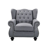 Acme - Hannes Chair 53282 Gray Fabric