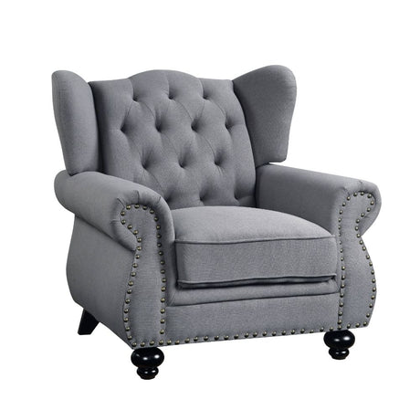 Acme - Hannes Chair 53282 Gray Fabric