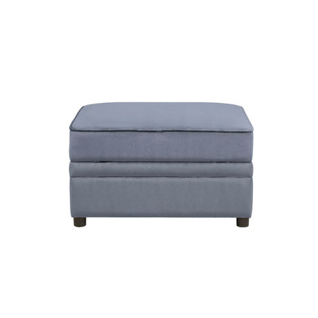 Acme - Bois II Ottoman W/Storage 53307 Gray Velvet