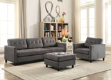 Acme - Ceasar Reversible Sofa & Ottoman 53315 Gray Fabric