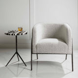 Jacobsen Accent Chair - Light Gray / Black by Uttermost - View 3