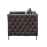 Acme - Gillian II Chair 53389 Dark Gray Velvet