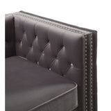 Acme - Gillian II Chair 53389 Dark Gray Velvet