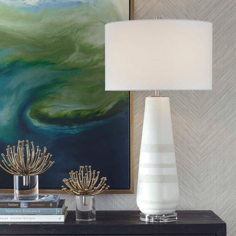 Santino Crackled Ivory Table Lamp - Beige by Uttermost - View 2