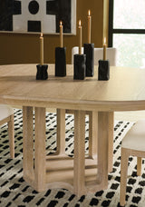 Banyon Bay Round Dining Table With One 18" Leaf - Light Brown by Hooker Furniture - View 2