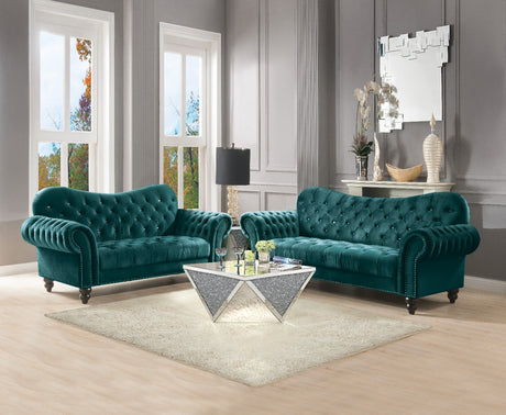 Acme - Iberis Sofa 53400 Green Velvet