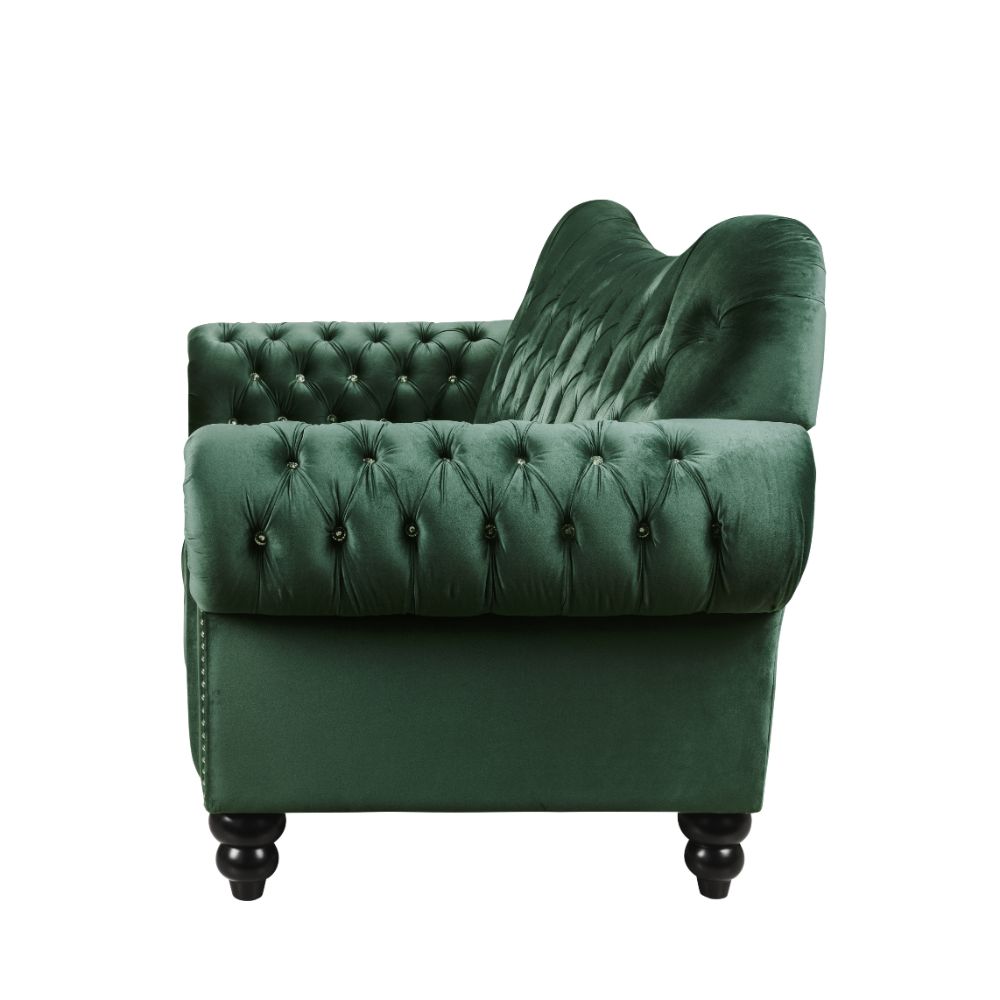 Acme - Iberis Loveseat 53402 Green Velvet