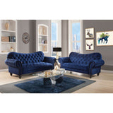 Acme - Iberis Sofa 53405 Navy Velvet