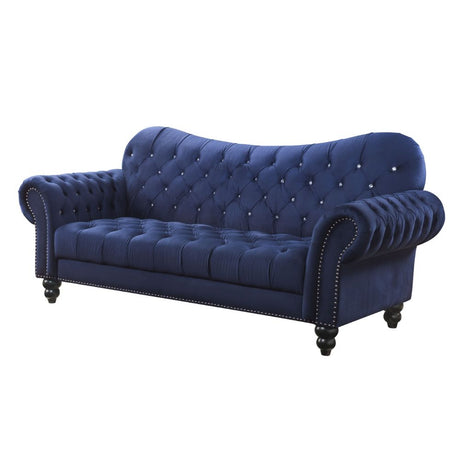 Acme - Iberis Sofa 53405 Navy Velvet