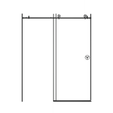 60 in. W x 76 in. HSliding Frameless Shower Door in Matte Black with Clear Glass - W127264911 - image - 16