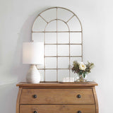 Barwell Arch Window Mirror - Silver by Uttermost - View 3