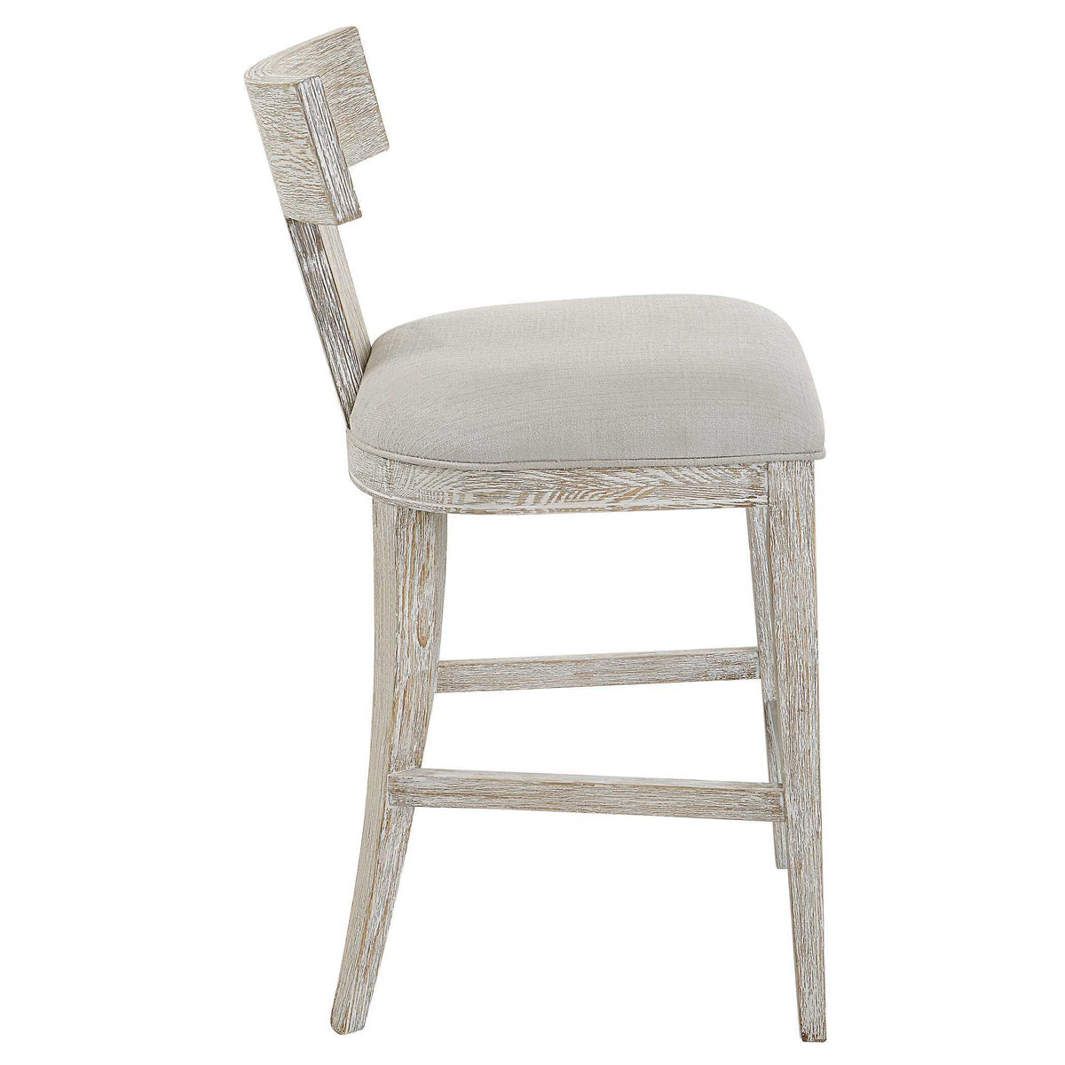 Idris Counter Stool White - Beige by Uttermost - View 4