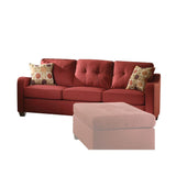 Acme - Cleavon II Sofa W/2 Pillows 53560 Red Linen