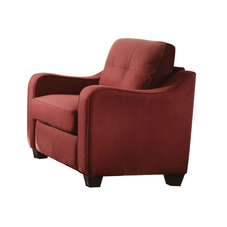 Acme - Cleavon II Chair 53562 Red Linen