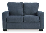 Ashley Navy Rannis Twin Sofa Sleeper - Chenille | Home Elegance USA