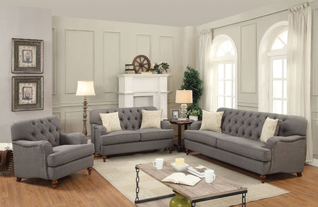 Alianza Sofa W/2 Pillows 53690 Dark Gray Fabric | Acme - 53690 - Home Elegance USA - 1