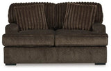 Ashley Chocolate Aylesworth Loveseat - Velvet - 5370235 - Home Elegance USA - 1